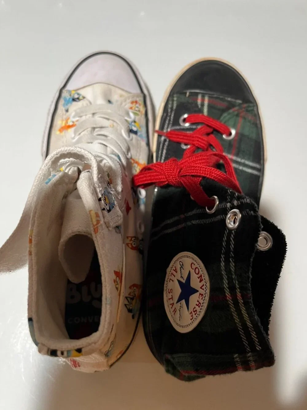 EUC CTAS Converse Easy On Hi Bluey All Over Print (2 Youth) KICKS